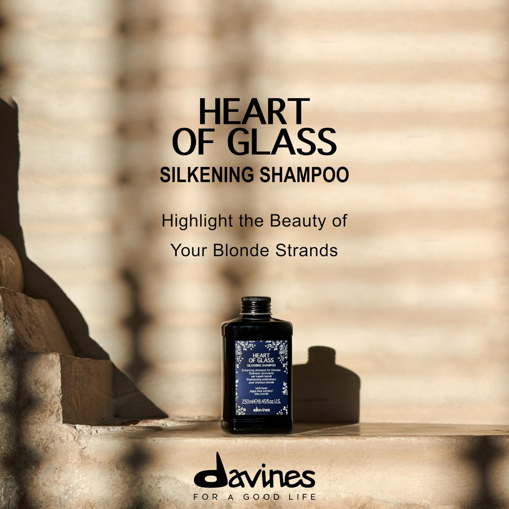 Davines lather close-up on hair showing effective cleansing and softness