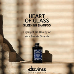 Davines lather close-up on hair showing effective cleansing and softness