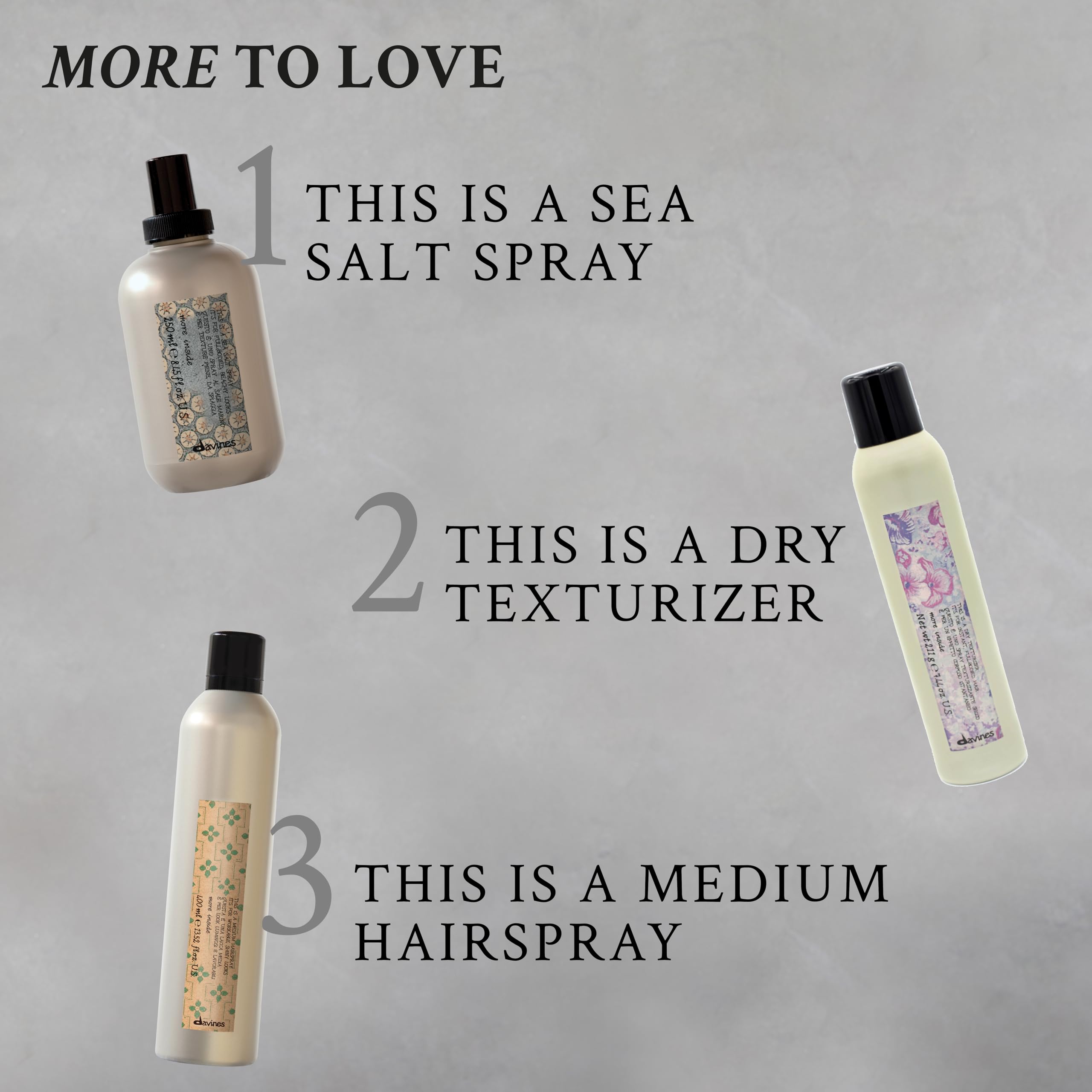 Davines label and ingredients closeup highlighting biodegradable formula and transparency benefit
