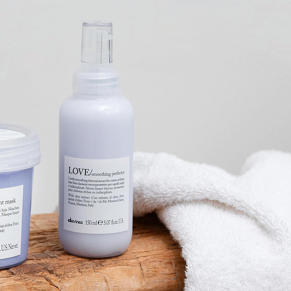 Davines creamy serum texture close-up demonstrating lightweight moisturizing consistency
