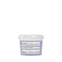 Davines LOVE front packaging showing compact bottle and brand benefit