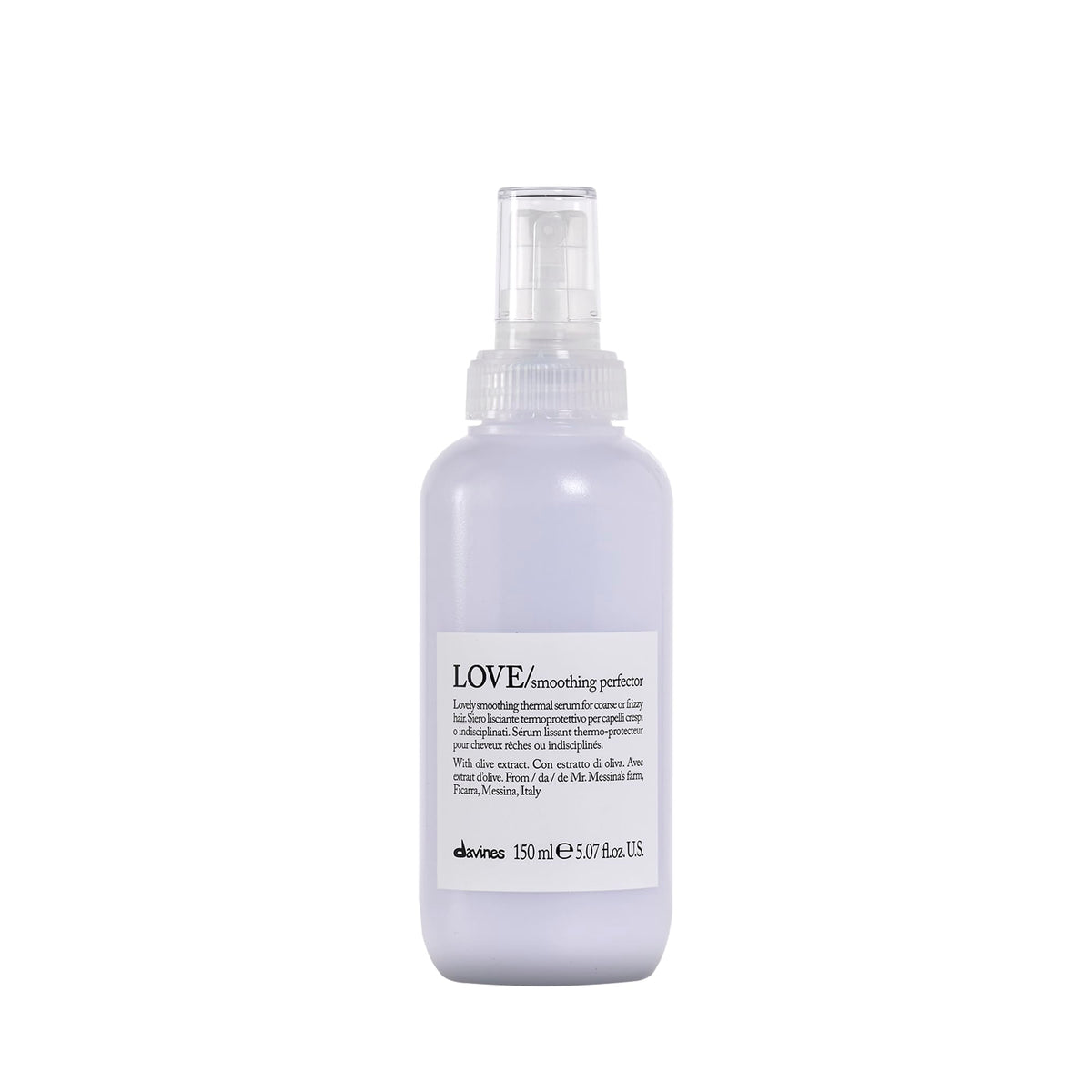 Davines bottle front packaging showing product name and sleek design for clear identification
