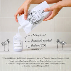 Davines creamy foam texture close-up showing gentle cleansing benefit