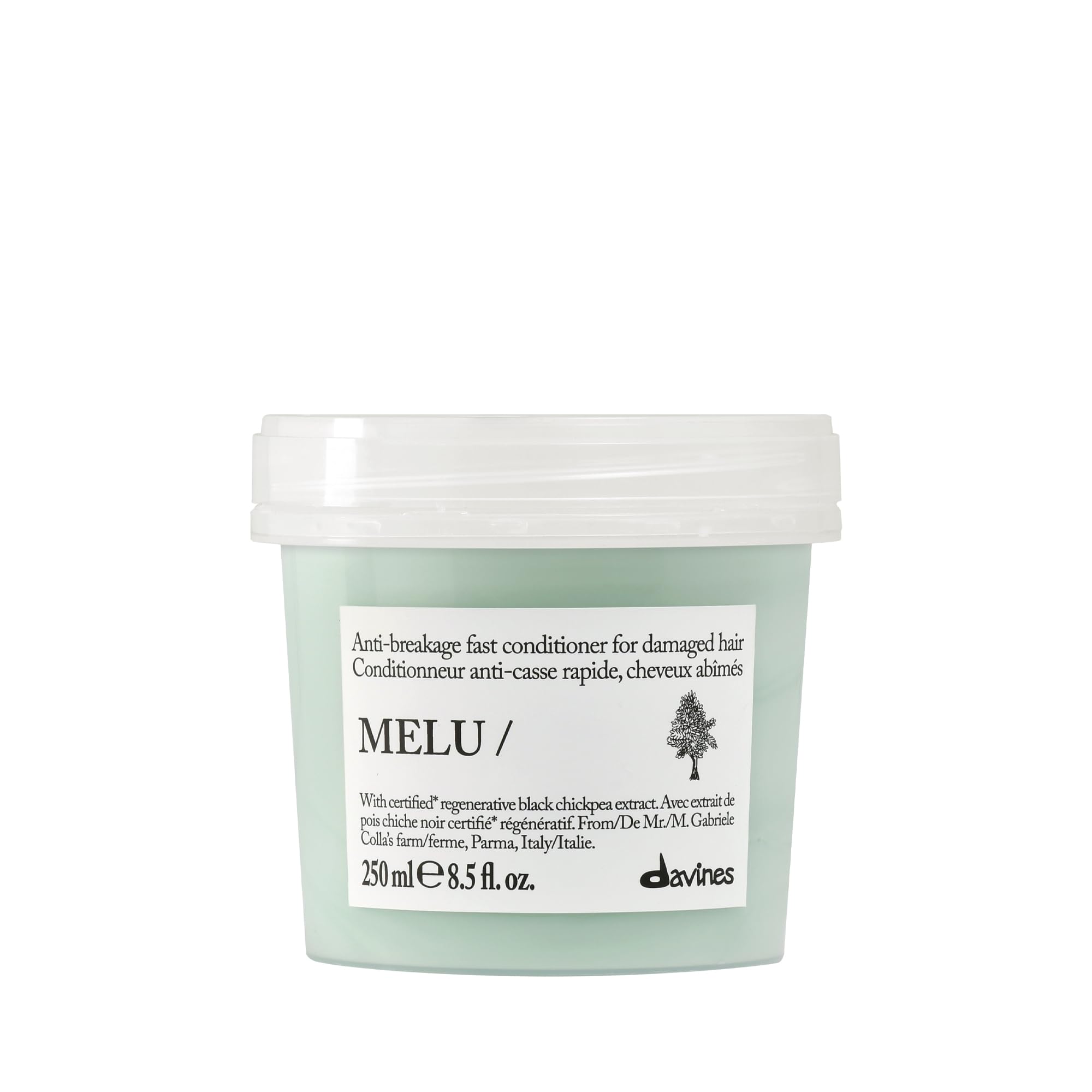 Davines MELU front bottle showing product and benefit of protection