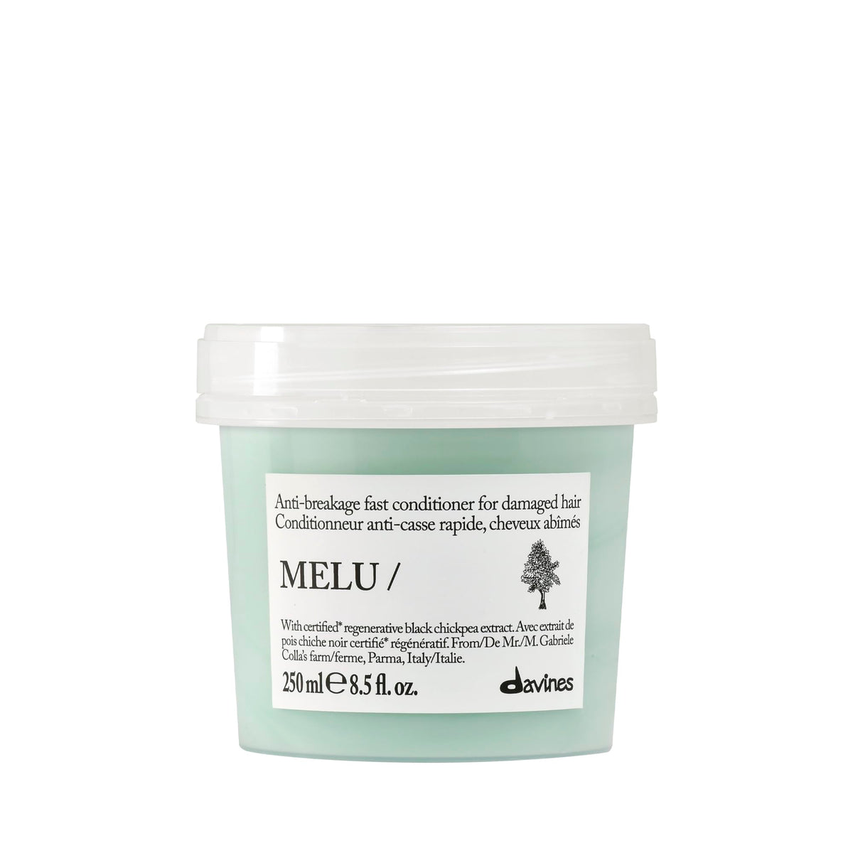 Davines MELU front bottle showing product and benefit of protection