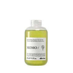 Davines MOMO/ front bottle view showing moisturizing shampoo benefits