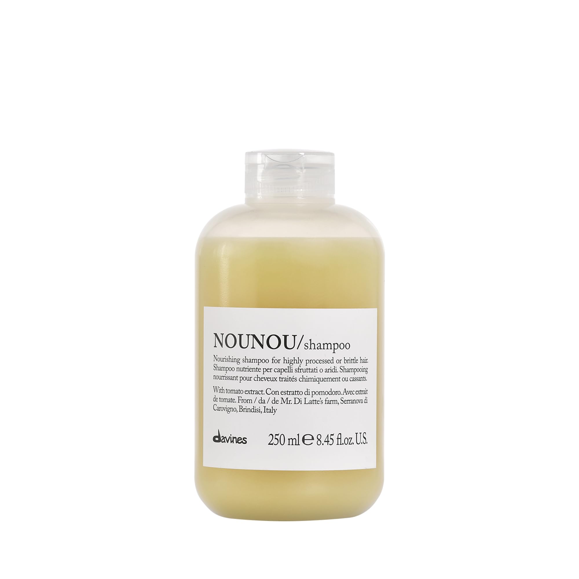 Davines NOUNOU front packaging showing brand and nourishing benefit
