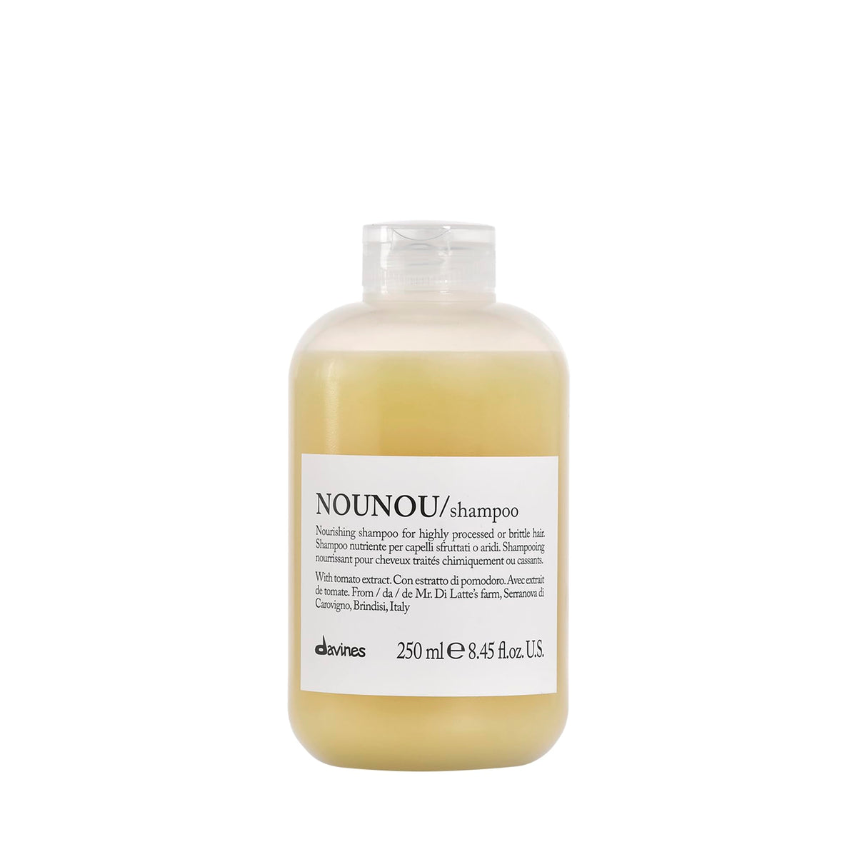 Davines NOUNOU front packaging showing brand and nourishing benefit