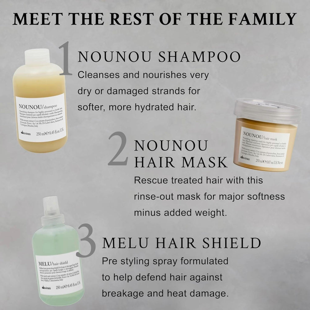 Davines NOUNOU with tomato extract visual emphasizing natural ingredient nourishment