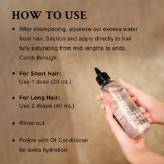 Davines product in hand applied to hair demonstrating smooth application
