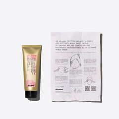Davines close-up of paste texture, creamy consistency helps easy spreading and control