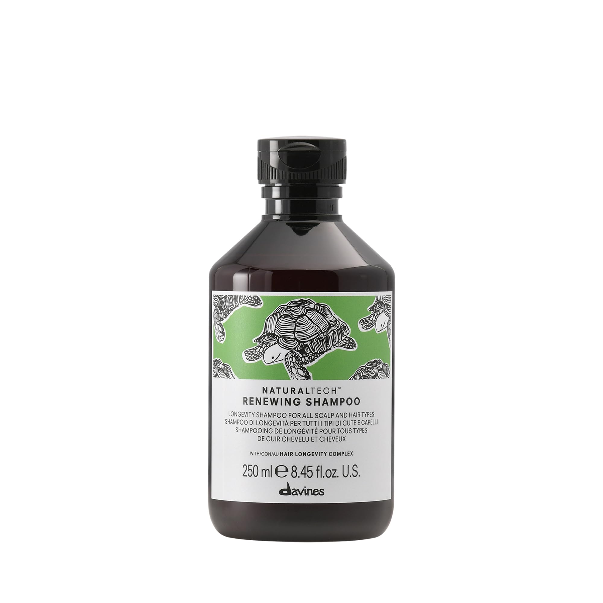 Davines front bottle shot showing label and clean design benefits