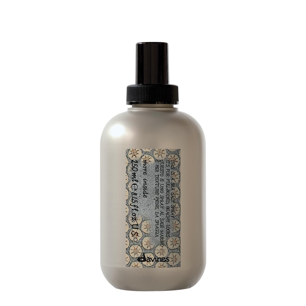 Davines travel sea salt spray front packaging showing compact bottle and label for easy styling