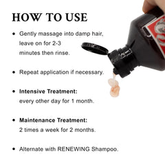 Davines shampoo being dispensed from bottle into hand for controlled application