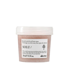 Davines SOLU/ front packaging showing clean design and clear purpose