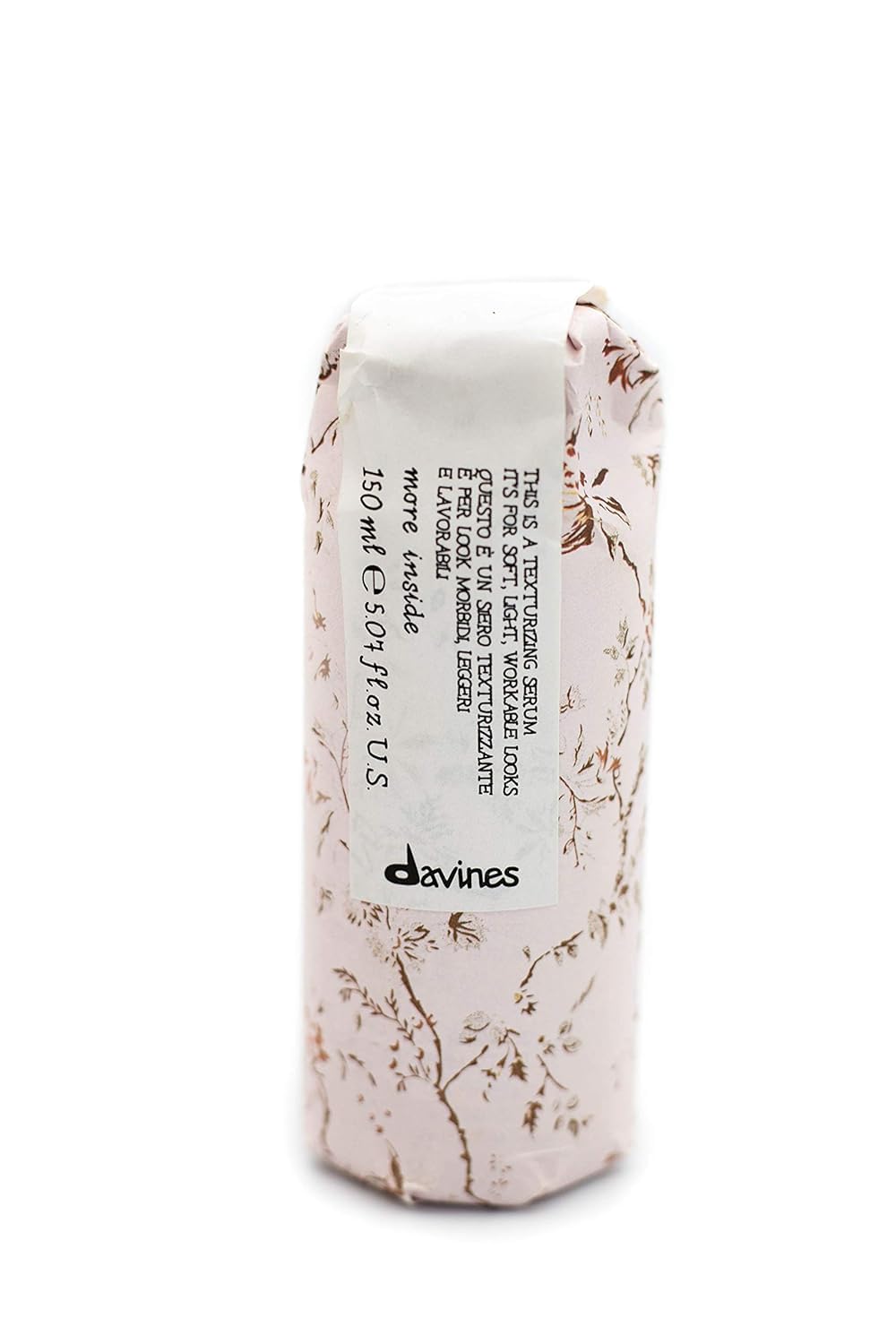 Davines serum on bathroom shelf in lifestyle setting evoking daily use benefit