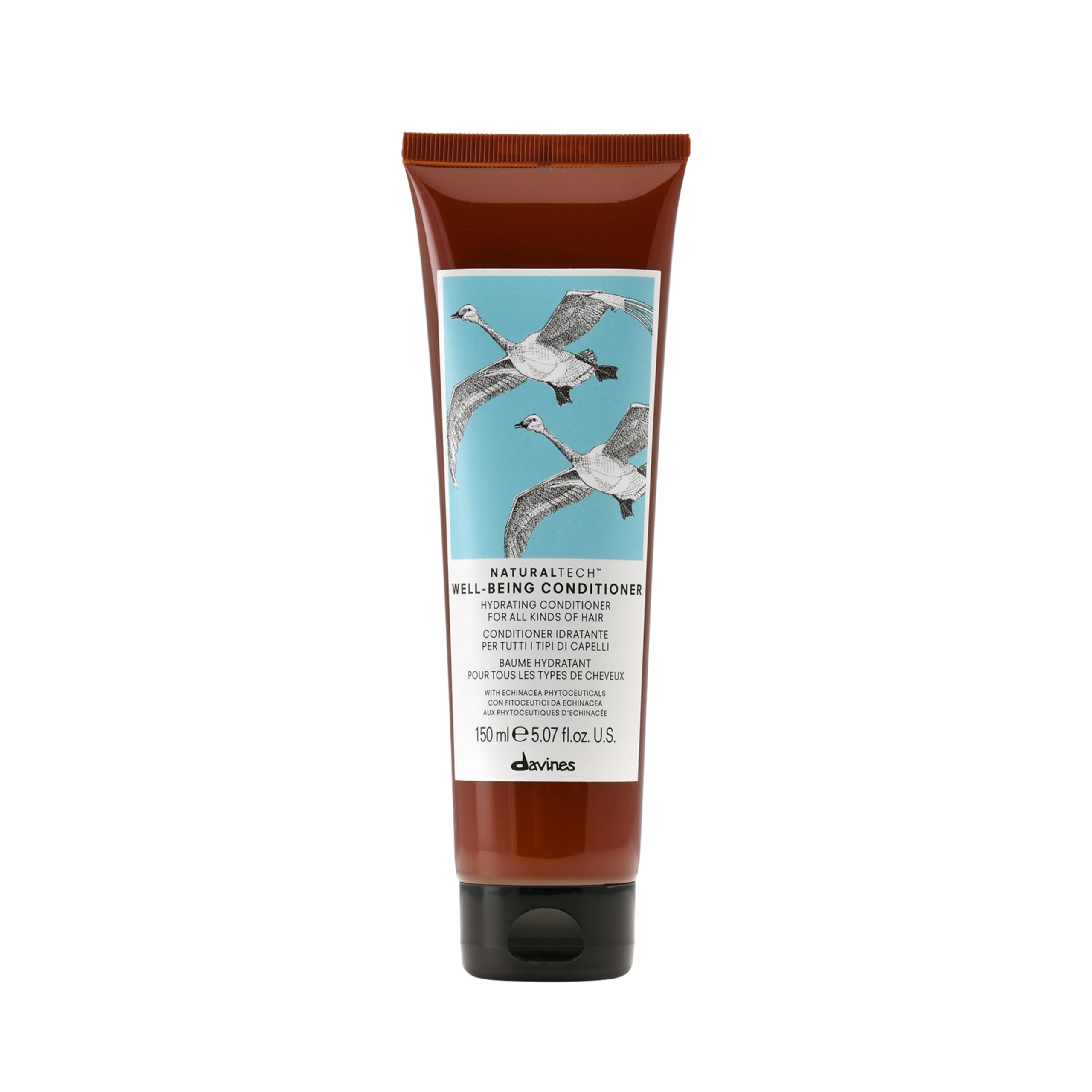 Davines wellbeing conditioner front packaging showing clean design and clarity