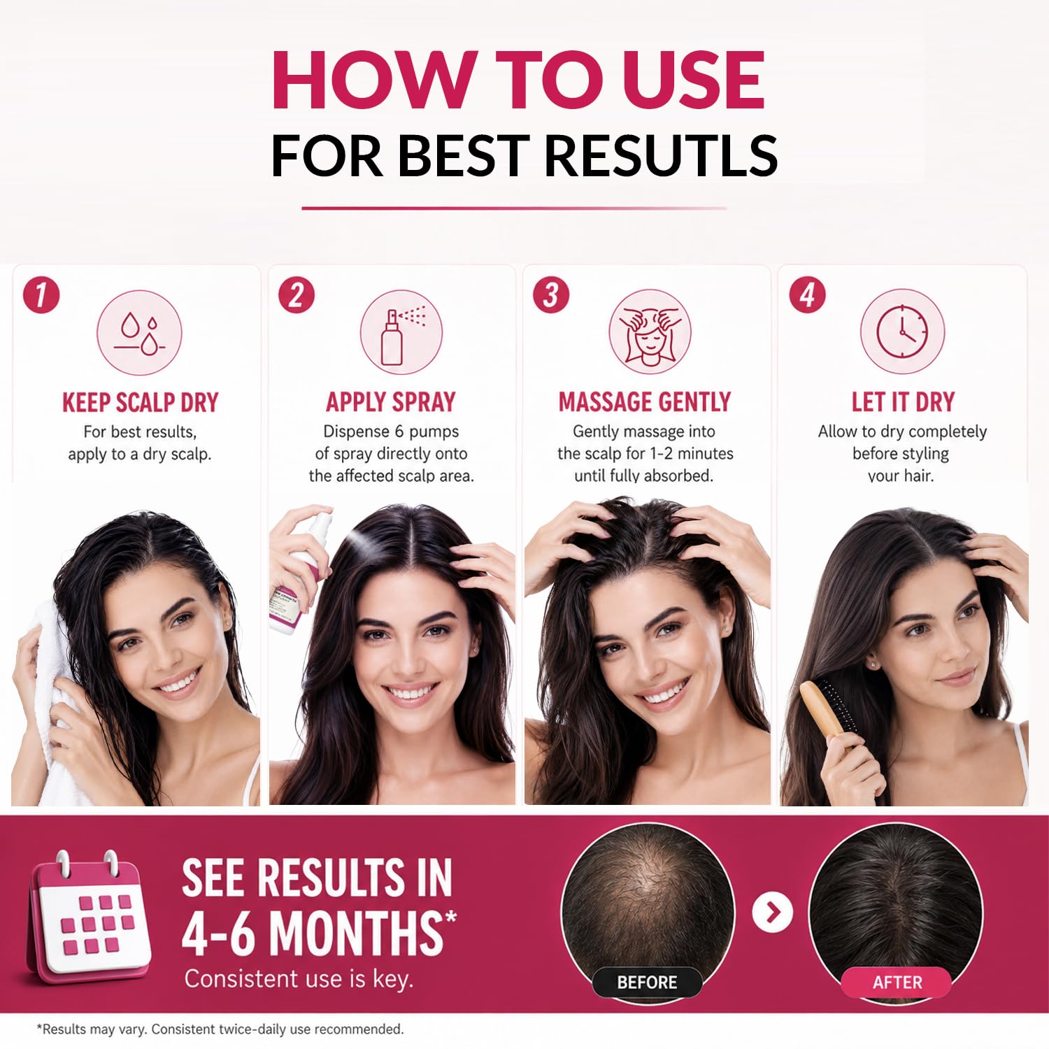 DAVV woman applying spray in mirror showing simple daily routine benefit