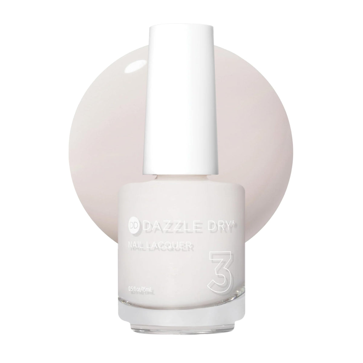 Dazzle Dry front bottle showing At First Blush shade and quick-dry benefit