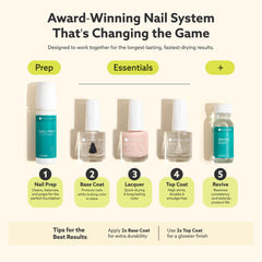 Dazzle Dry lacquer on natural nails illustrating long-lasting, chip-resistant finish