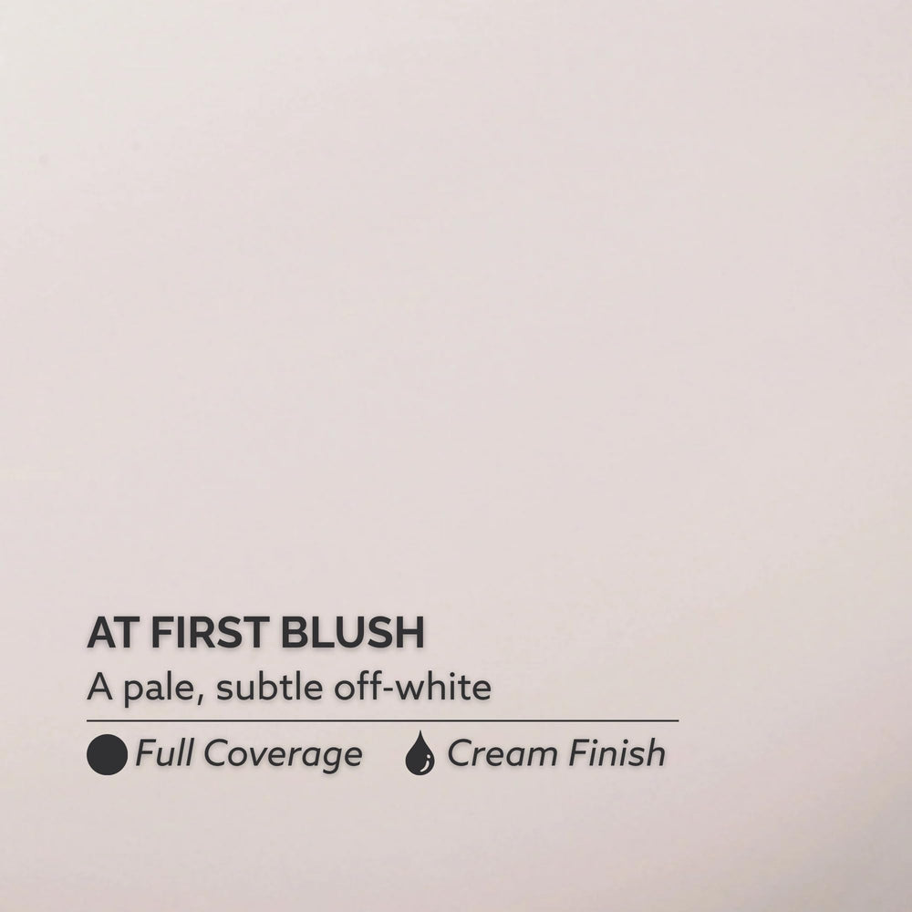 Dazzle Dry swatch of At First Blush on skin demonstrating natural, flattering tone