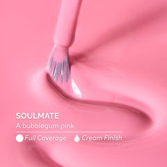 Dazzle Dry Base Coat brush stroke showing smooth application and adhesion benefit
