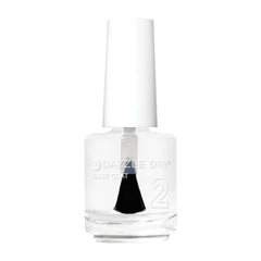 Dazzle Dry front bottle showing clean label and clear base coat benefit