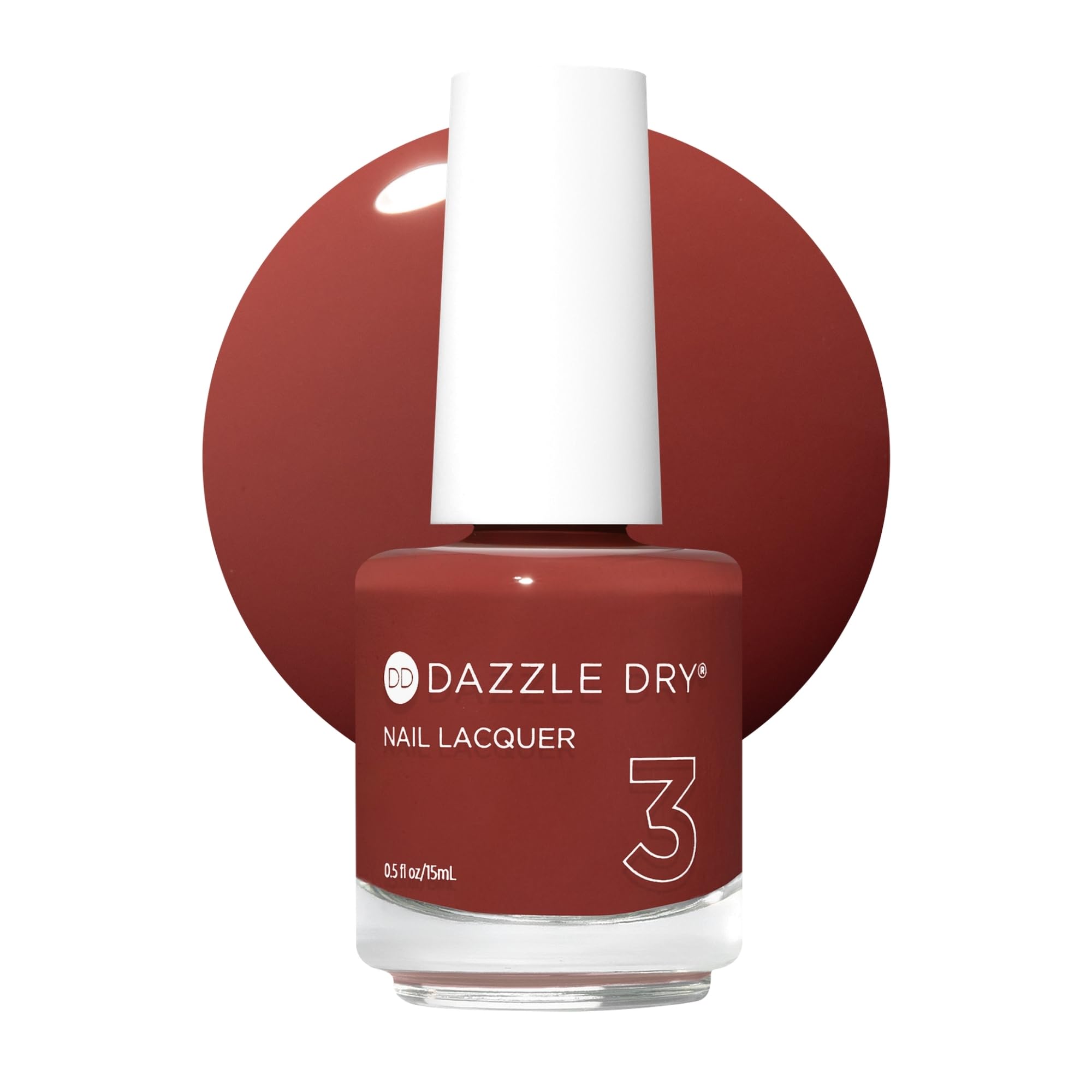Dazzle Dry front bottle Bookworm showing auburn rust, clear product identity and benefit