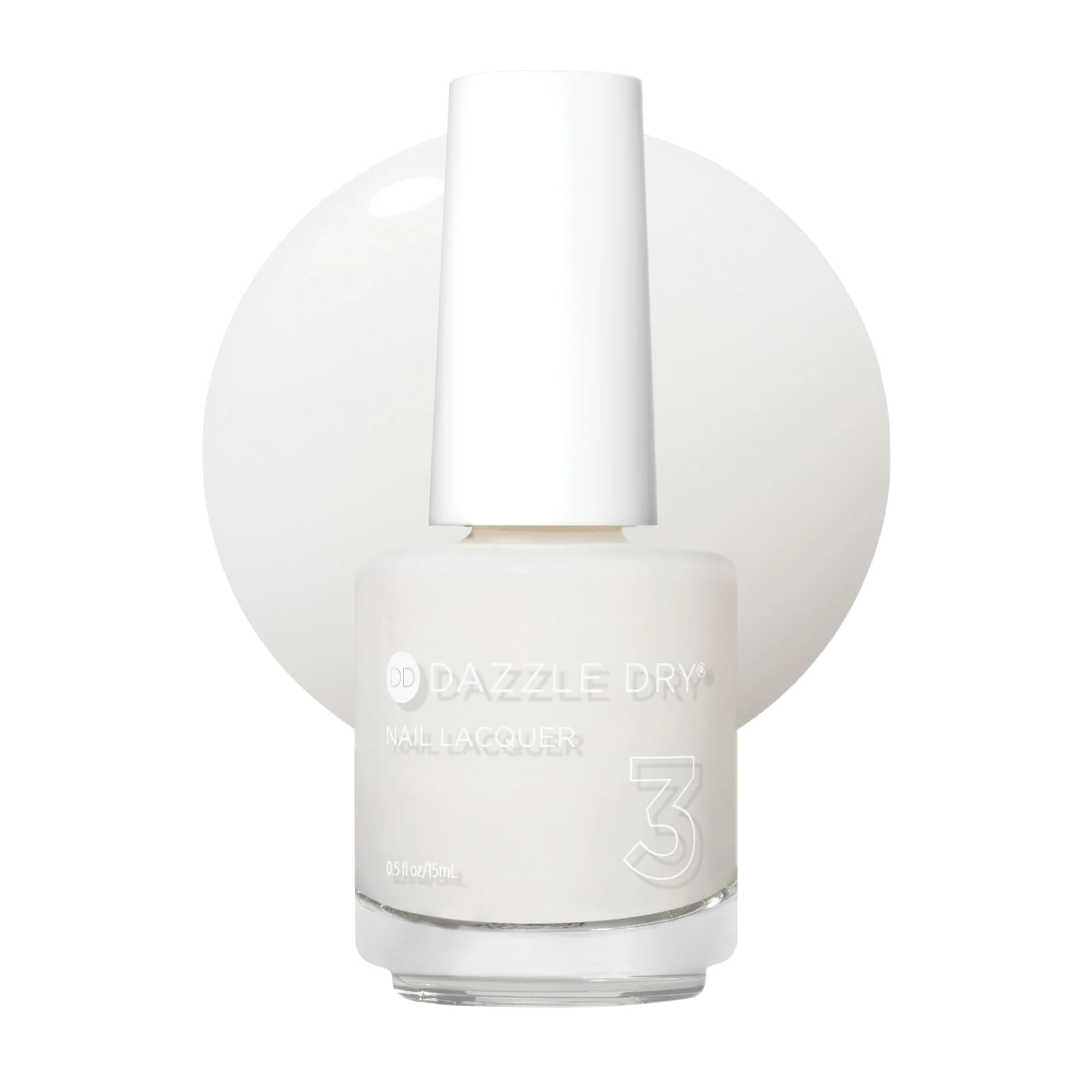Dazzle Dry bottle front view showing Fine China shade and neat packaging benefit