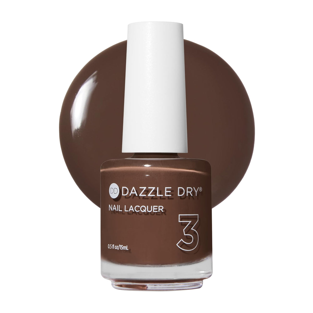 Dazzle Dry bottle front view showing Fringe shade and benefit quick-dry