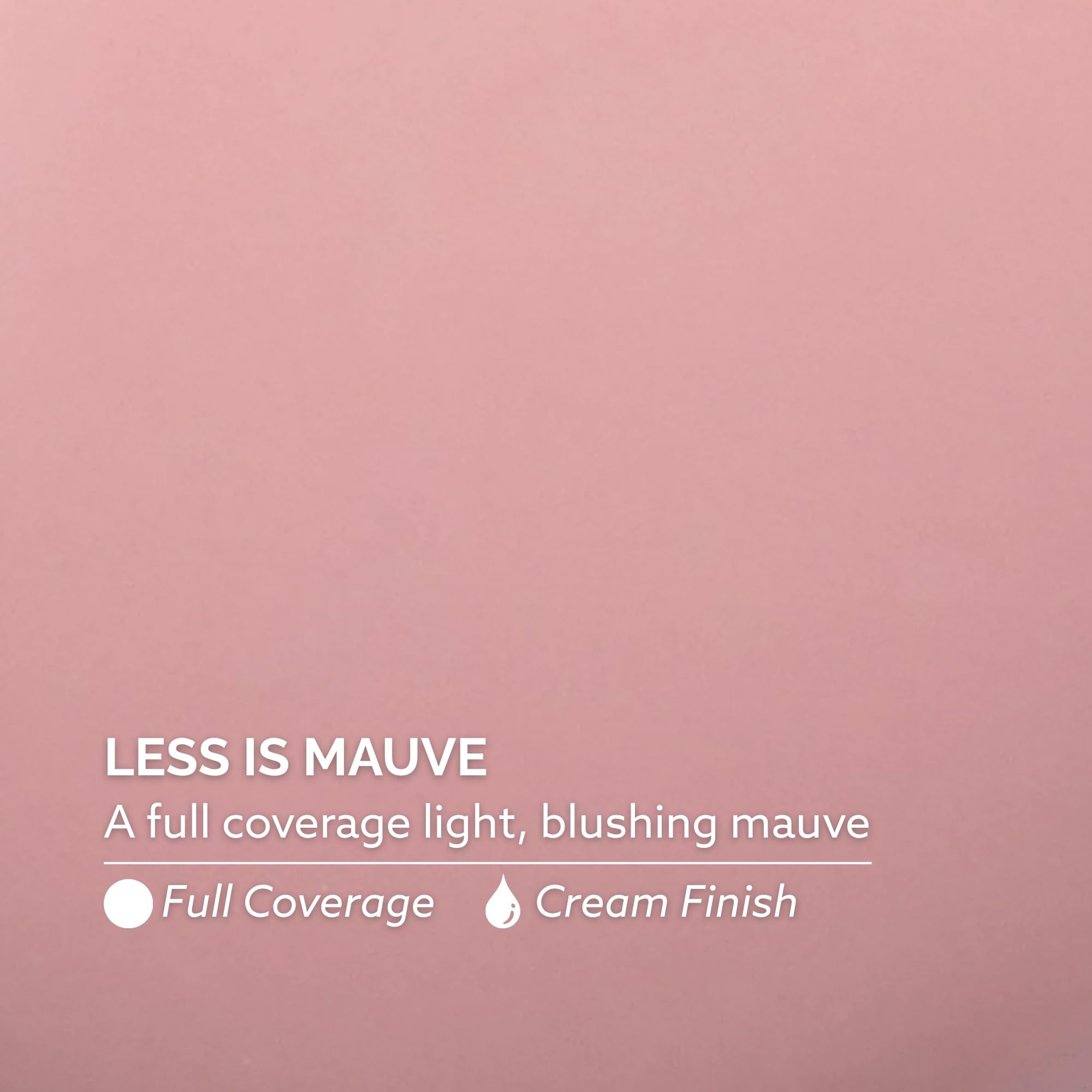 Hand wearing Less Is Mauve swatch on nails showing Dazzle Dry long-wear benefit