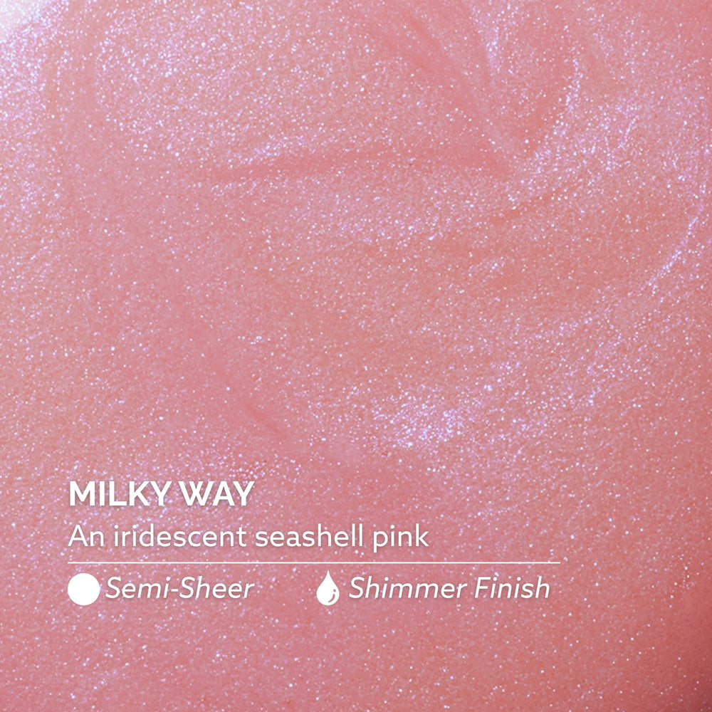 Dazzle Dry Milky Way swatch wheel showing pearlescent coverage