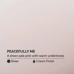 Dazzle Dry bottle close-up of Peacefully Me shade revealing smooth formula finish