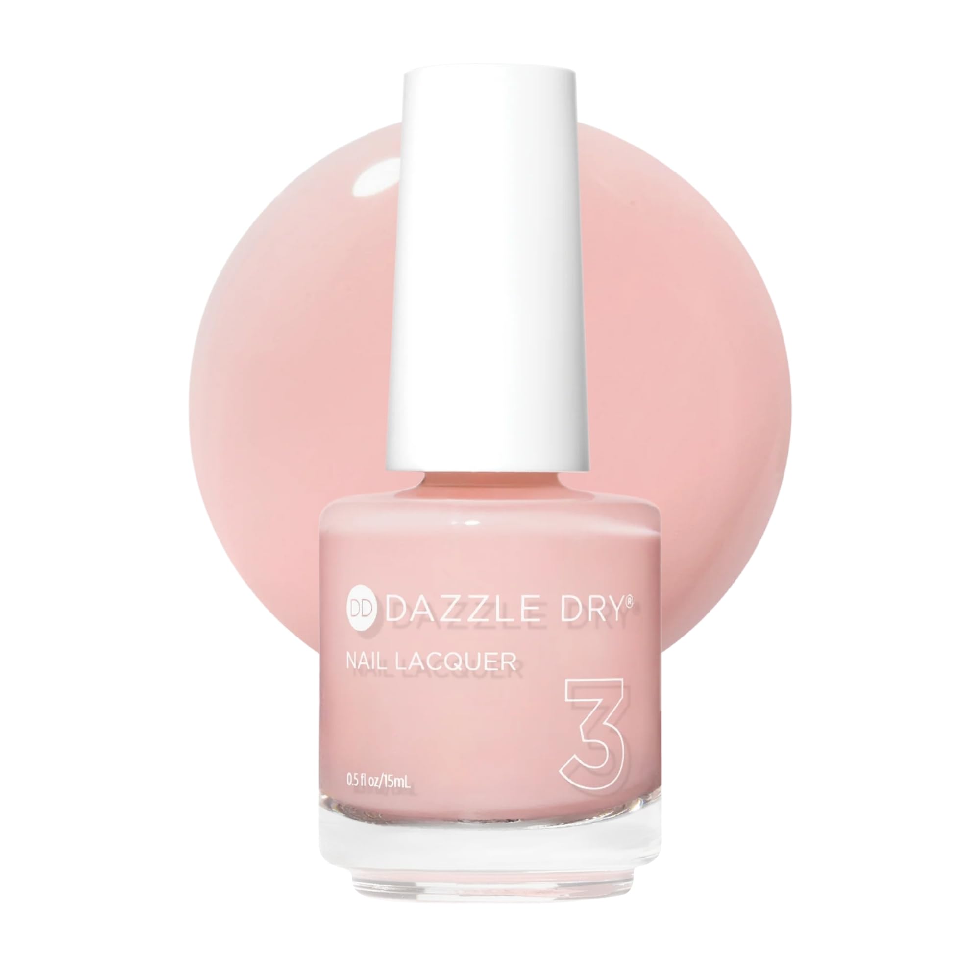 Dazzle Dry bottle front view showing label and 0.5 fl oz size for easy identification