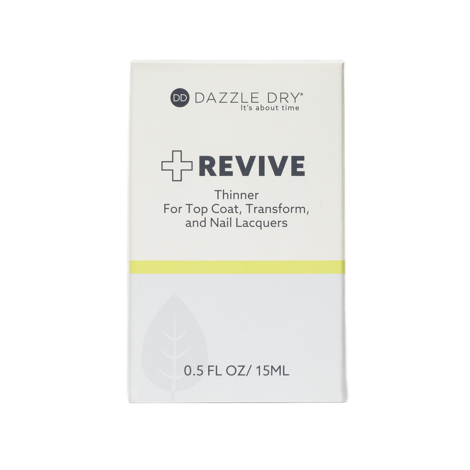 Dazzle Dry Revive beside top coat bottle demonstrating system compatibility