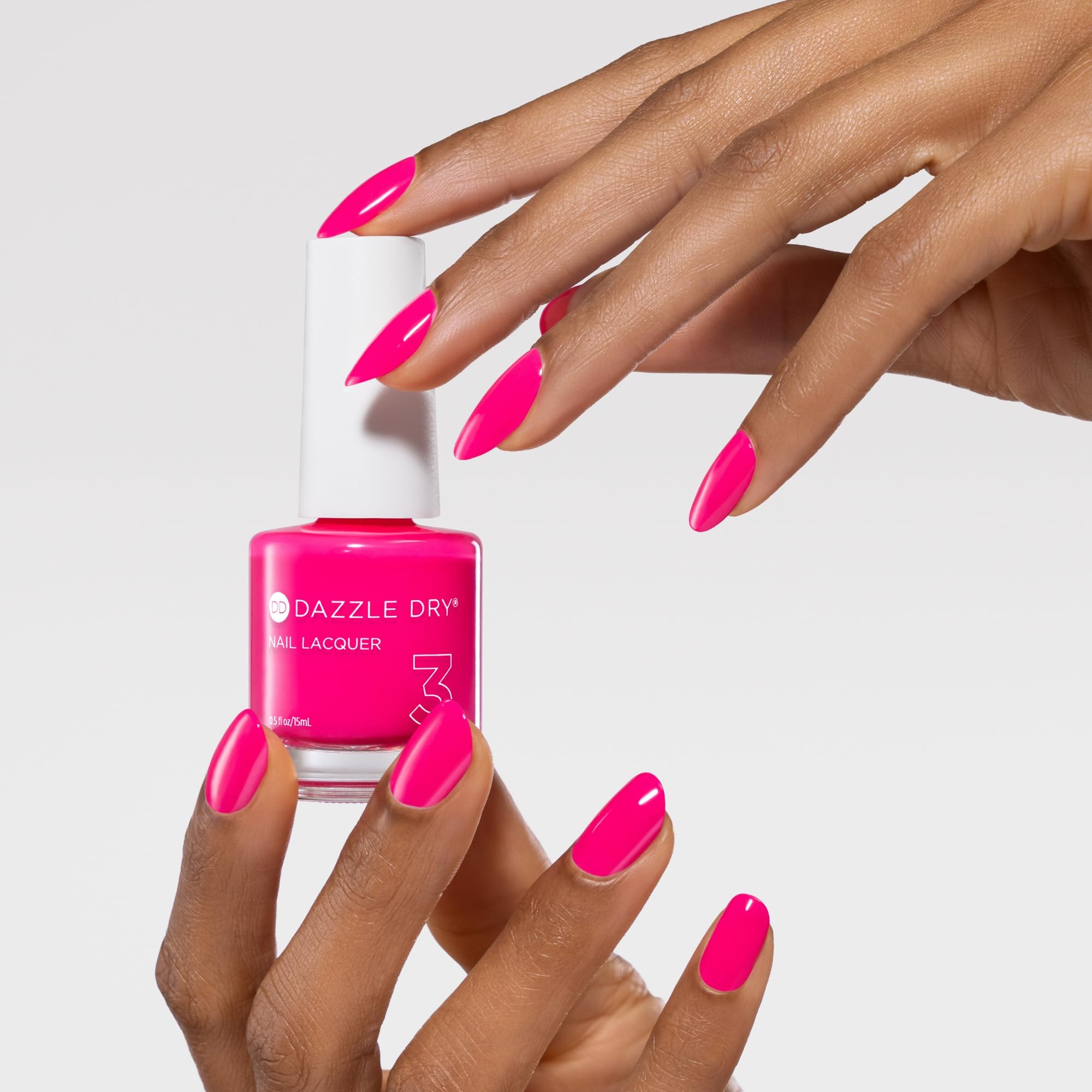 Dazzle Dry lacquer close-up highlighting glossy finish and durable sheen