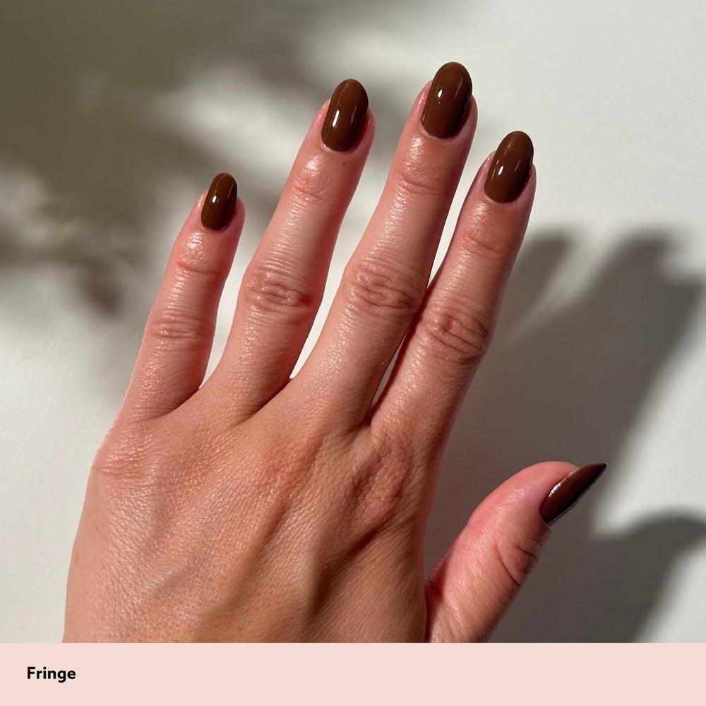 Dazzle Dry top coat gloss texture highlighting long-lasting shine