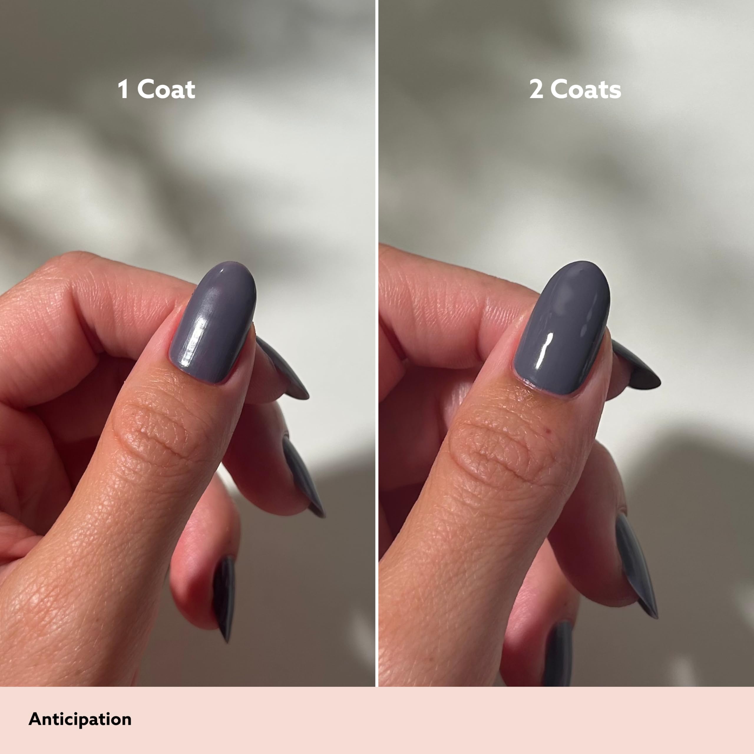 Dazzle Dry Top Coat glossy finish on nail demonstrating chip-resistant shine