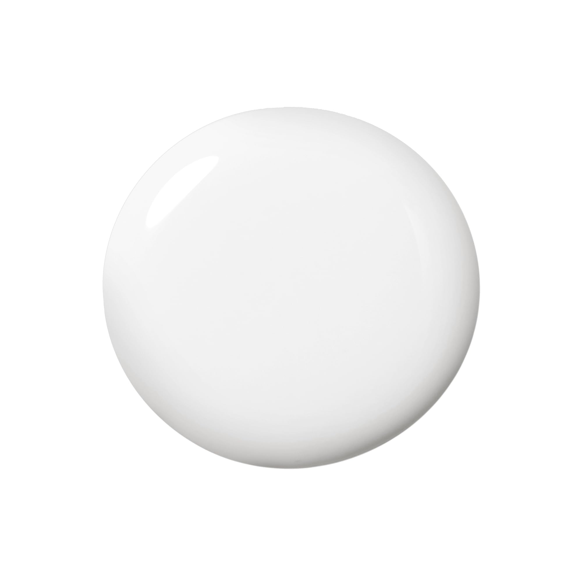Dazzle Dry brush with white paint stroke demonstrating smooth application benefit