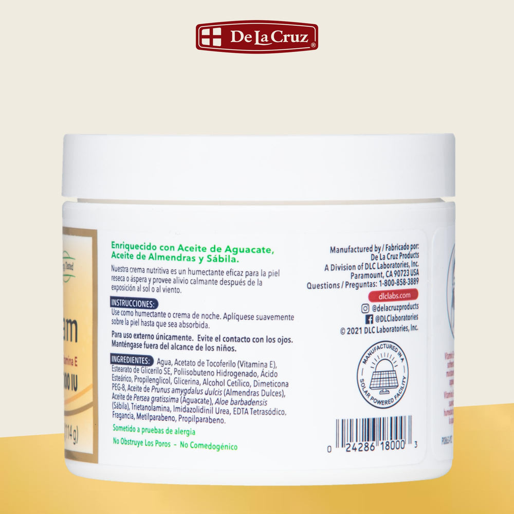 De La Cruz botanical oils and aloe setup, communicates nourishing formulation