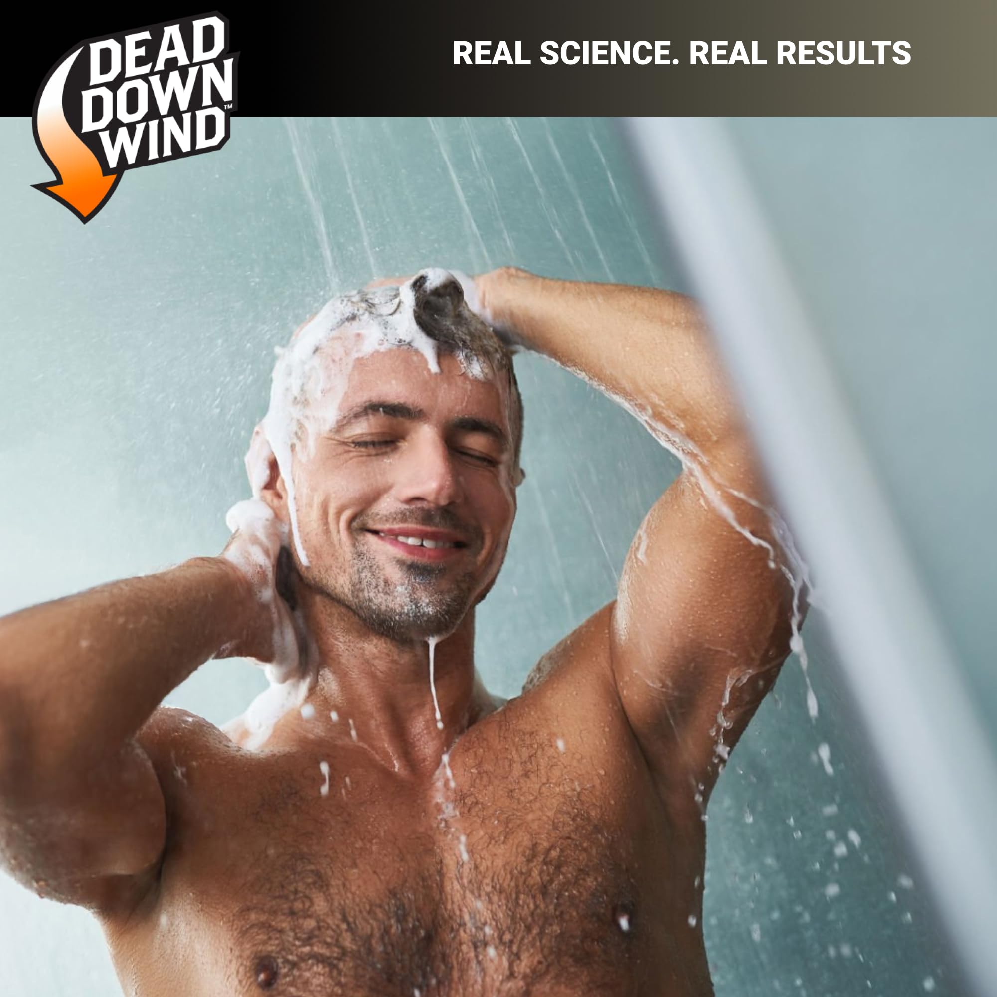 DEAD DOWN WIND bottle next to ruler demonstrating 32 oz size clarity