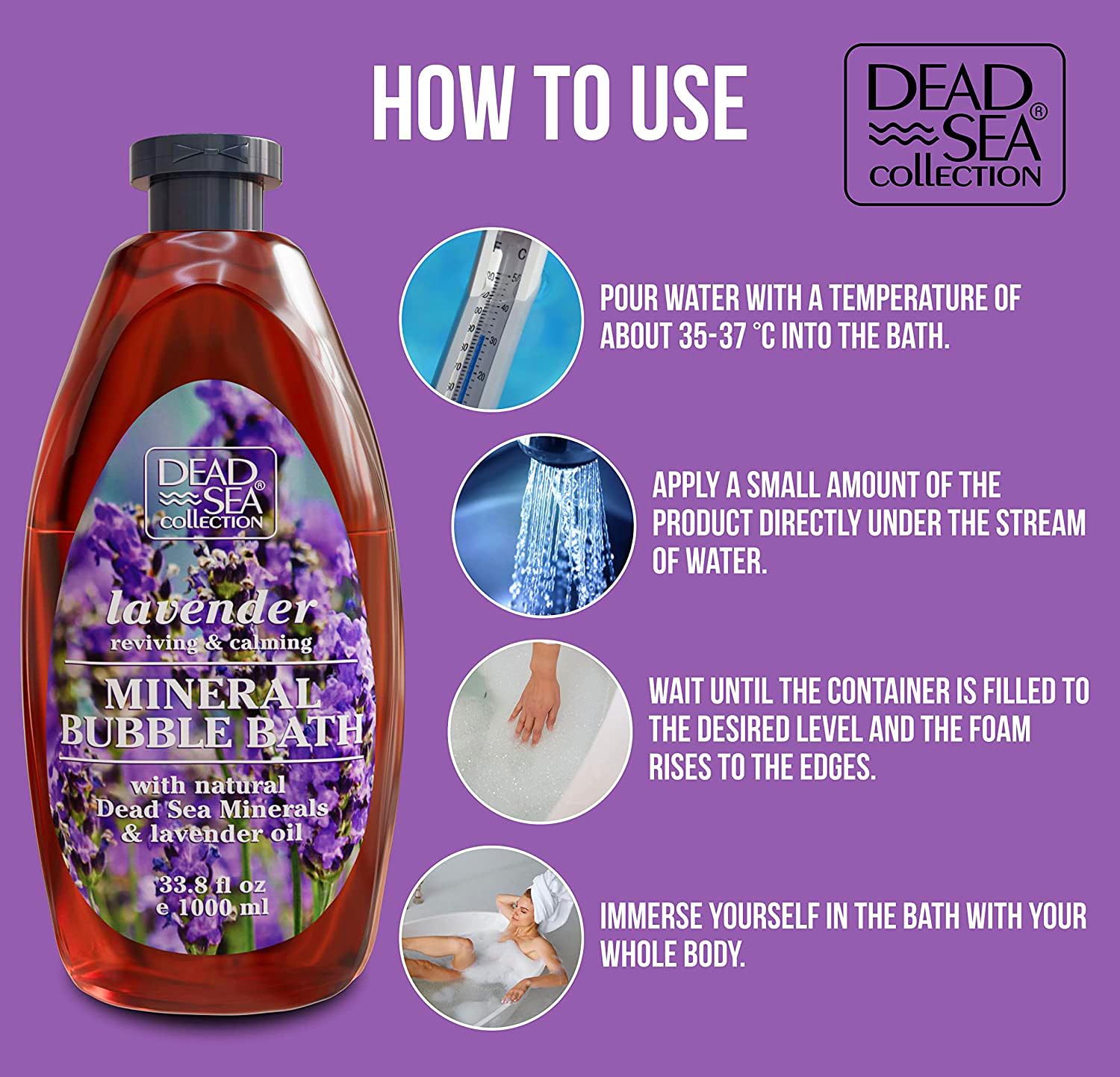Dead Sea Collection label and ingredients detail for mineral content