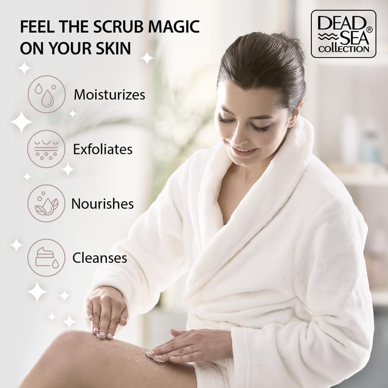 Dead Sea Collection detailed view of oil-salt blend delivering hydration benefit