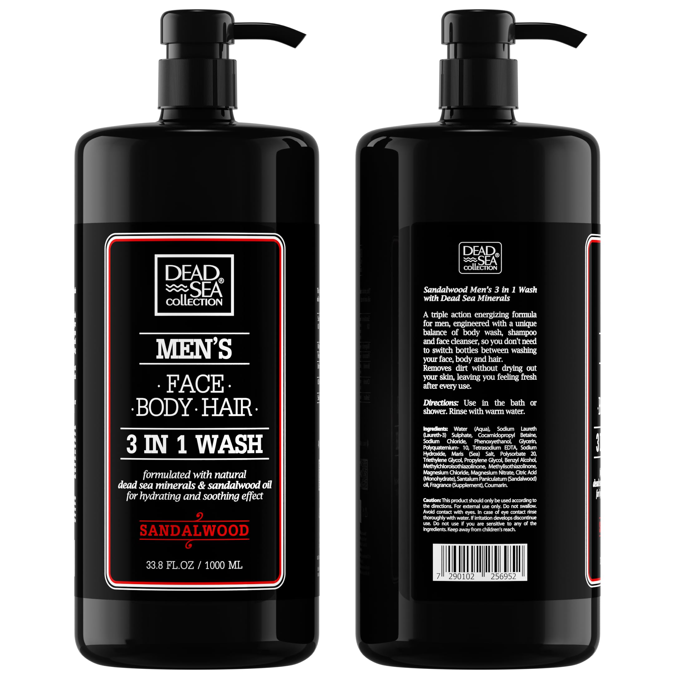 Dead Sea Collection two bottle pack stacked for long‑lasting supply
