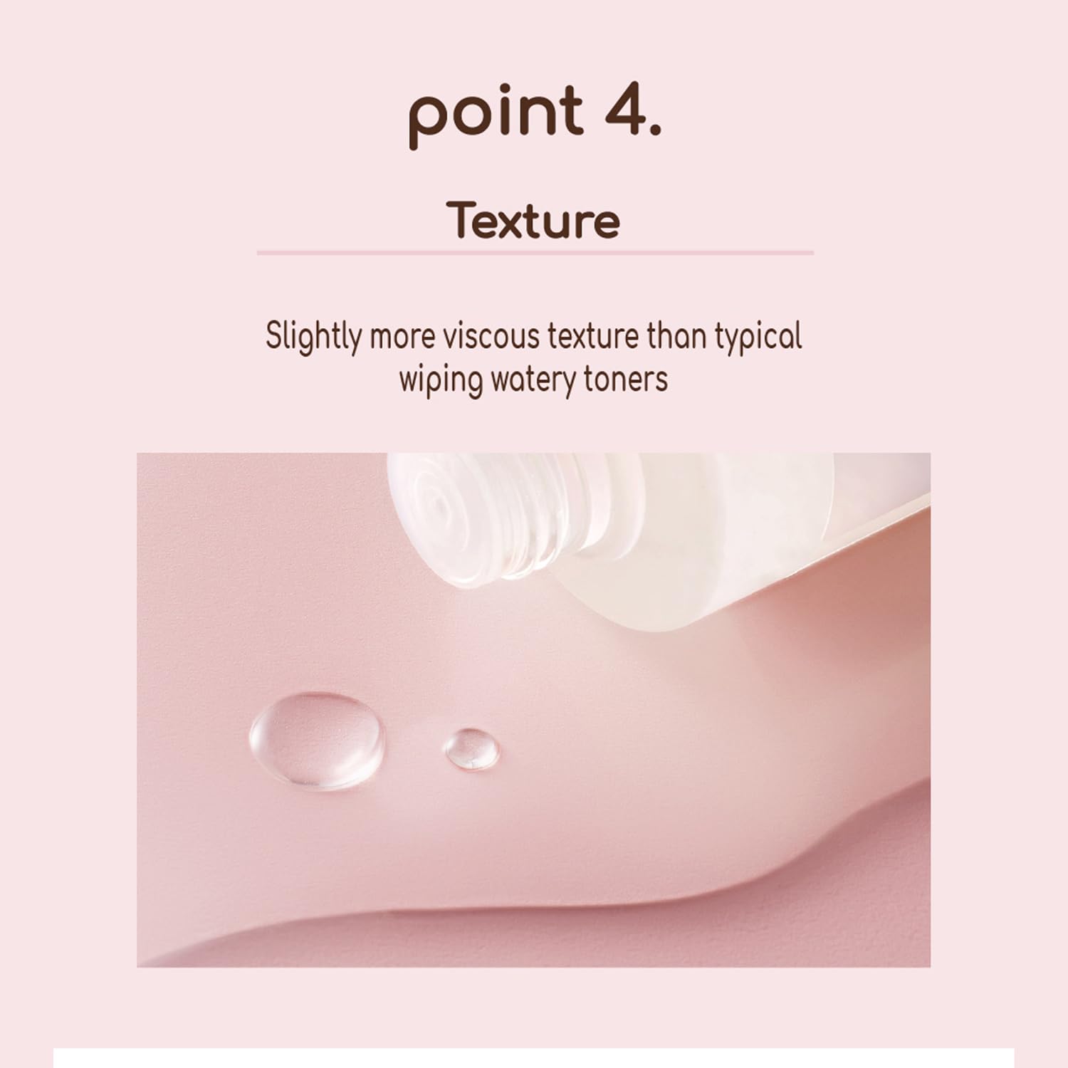 DEARBOO toner on cotton pad demonstrating gentle application benefit