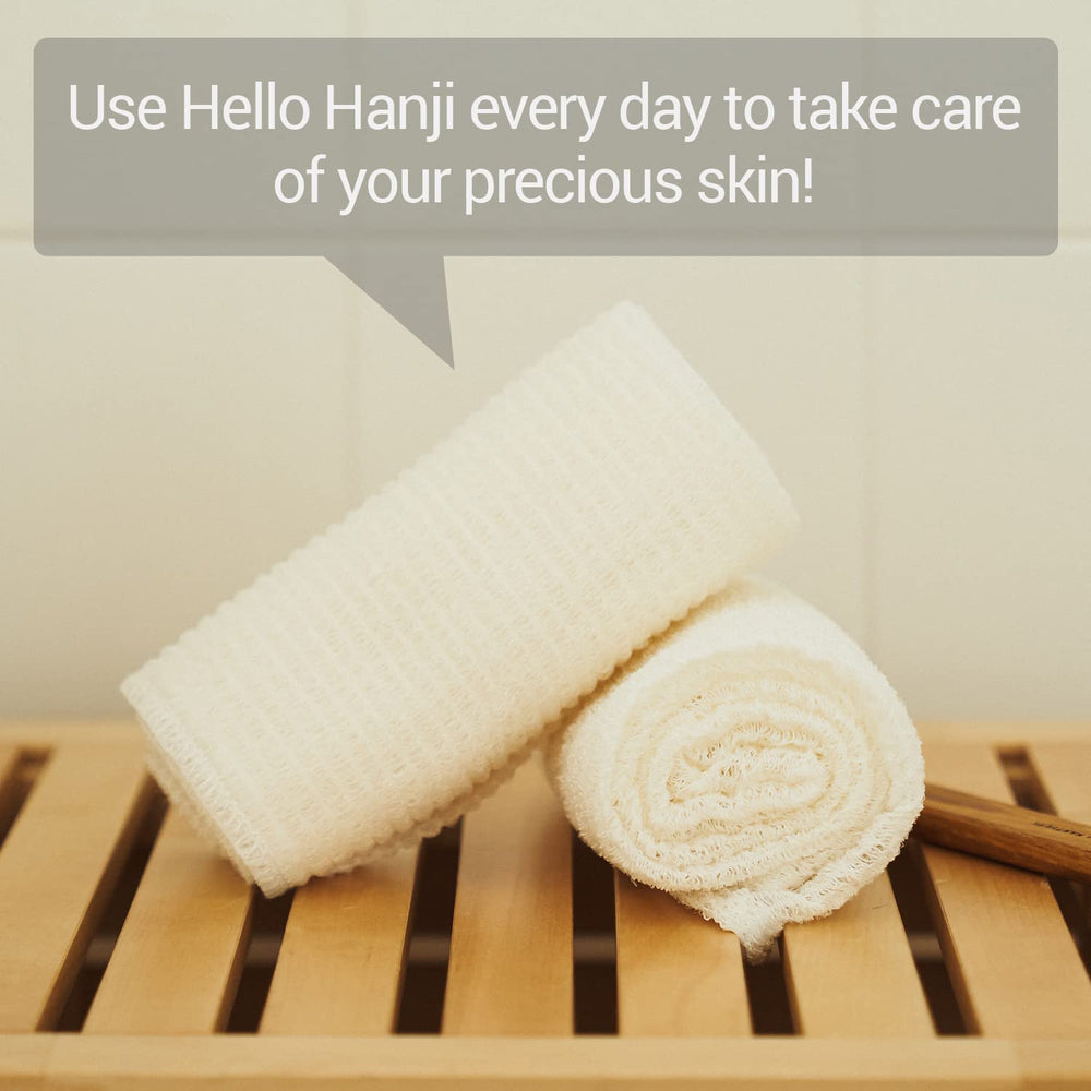DEARCUS product label showing made in Korea origin and traditional hanji material