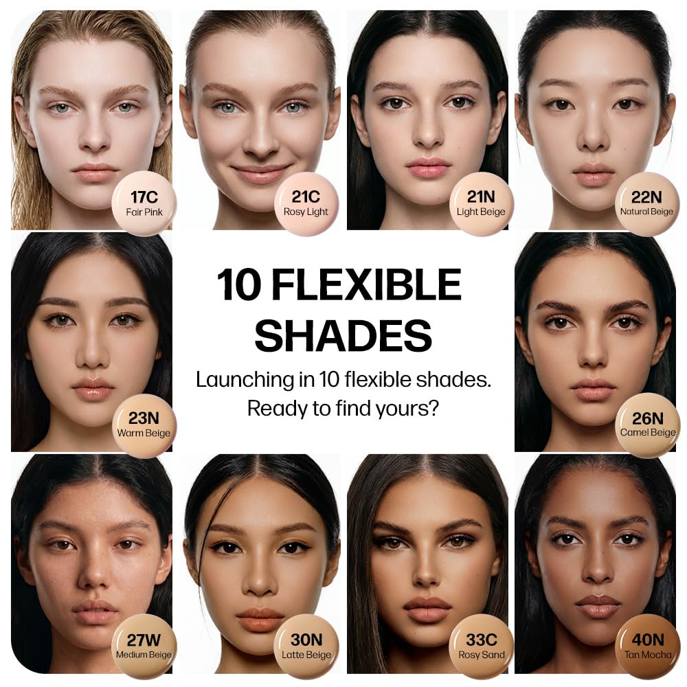 DEARDAHLIA on-model closeup revealing dewy glass skin effect and even complexion benefit