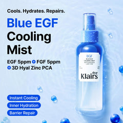 DearKlairs fine spray pattern demonstrating even, lightweight coverage