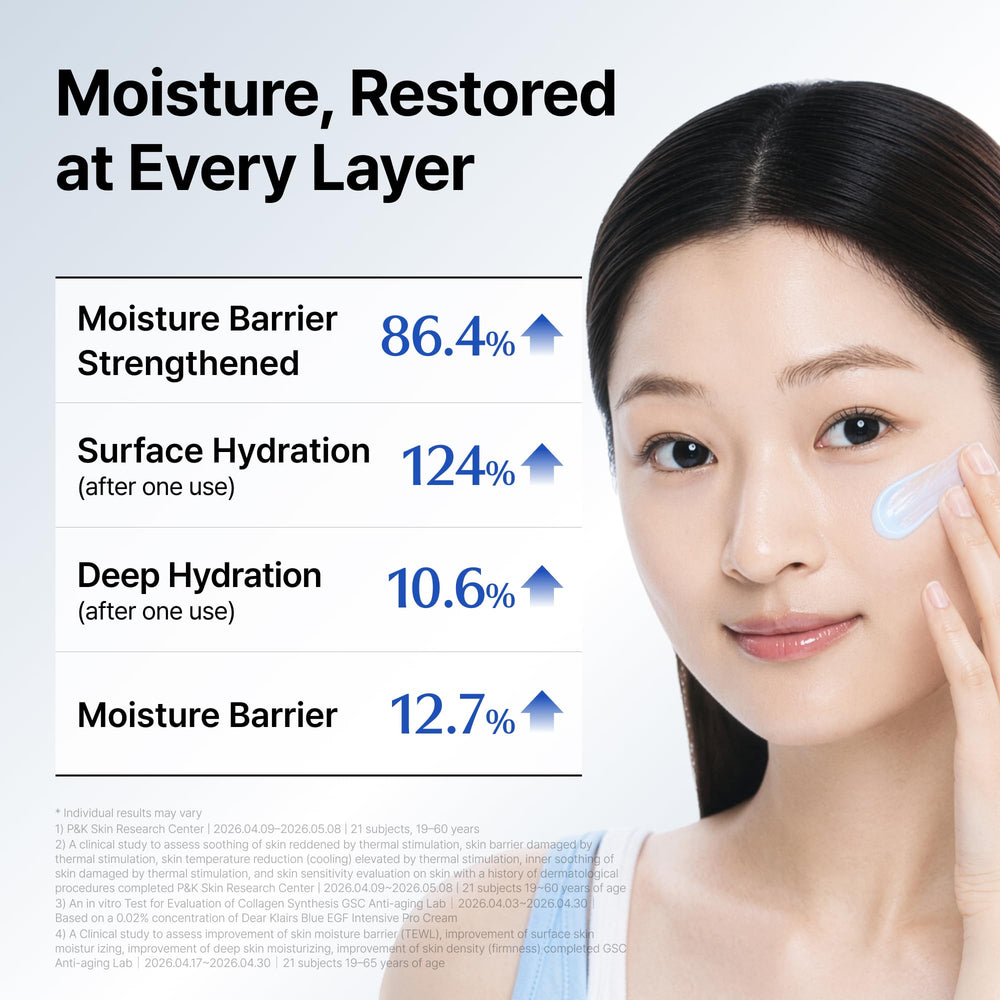 DearKlairs ingredient focus on panthenol highlighting hydration support