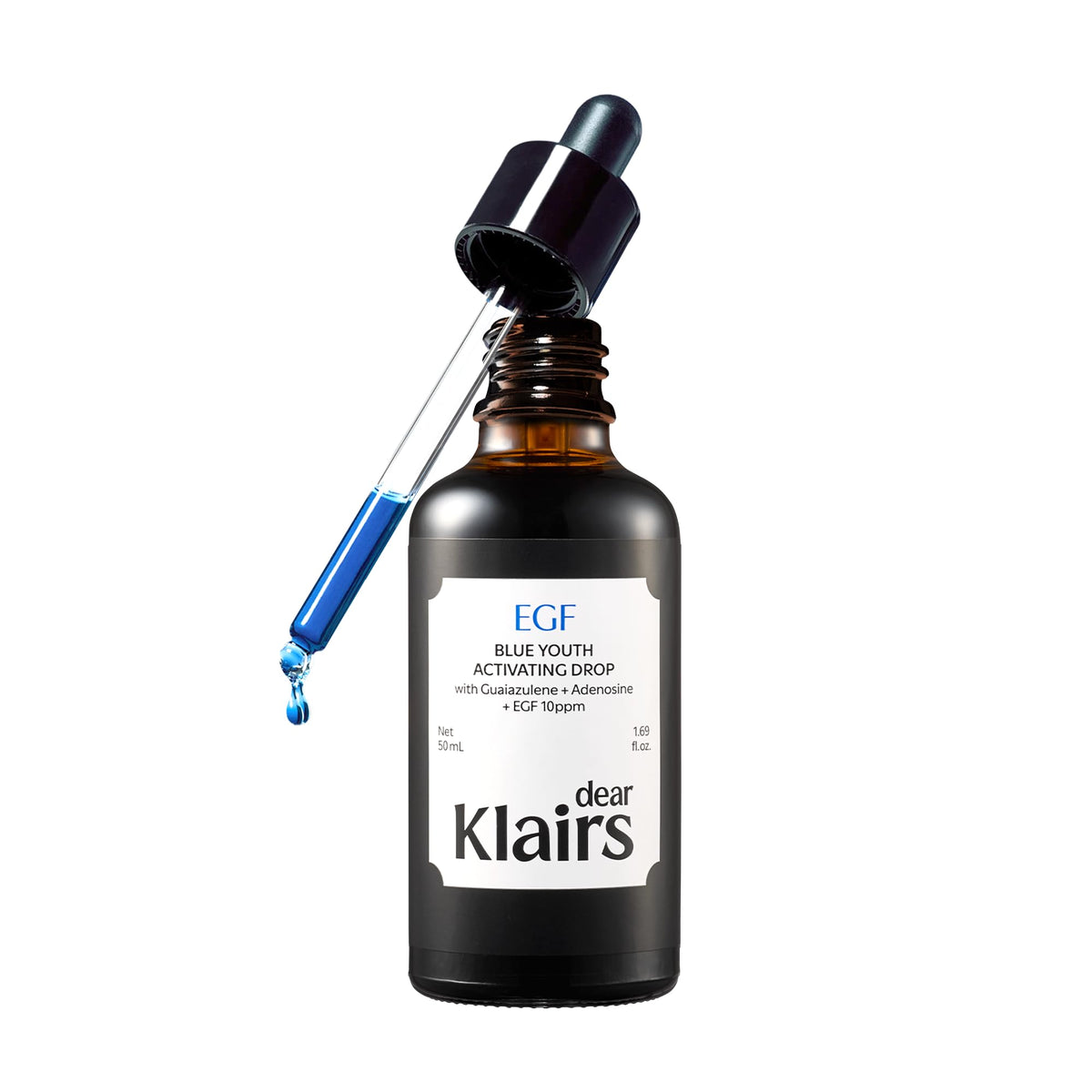 DearKlairs front packaging showing bottle and box benefits